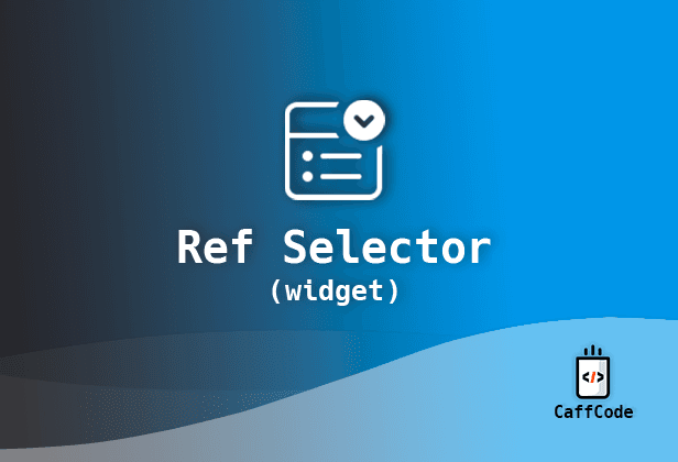 Ref Selector Widget