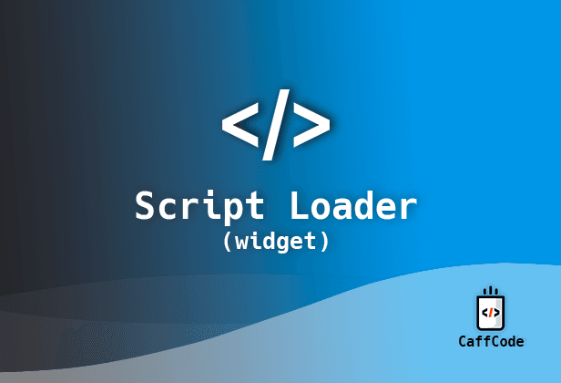 Script Loader Widget