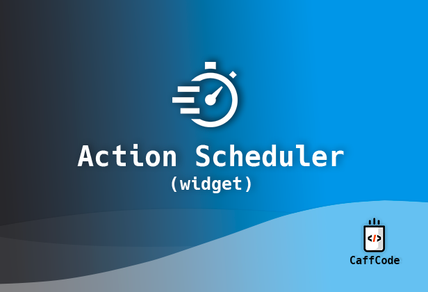 Action Scheduler Widget